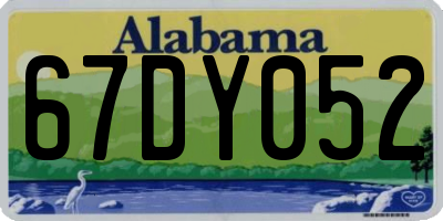 AL license plate 67DY052