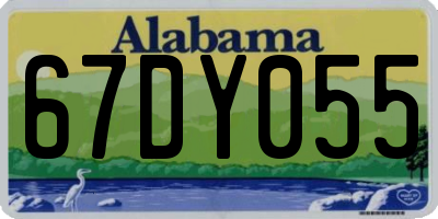 AL license plate 67DY055