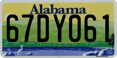 AL license plate 67DY061