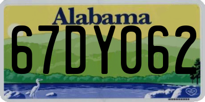 AL license plate 67DY062