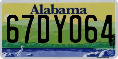 AL license plate 67DY064