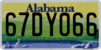 AL license plate 67DY066