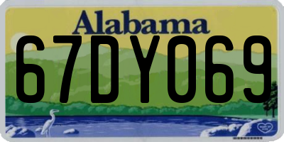 AL license plate 67DY069