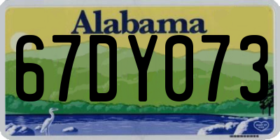 AL license plate 67DY073