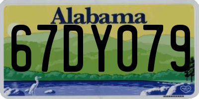 AL license plate 67DY079