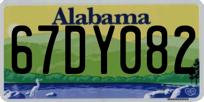 AL license plate 67DY082