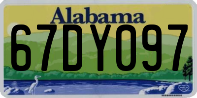 AL license plate 67DY097