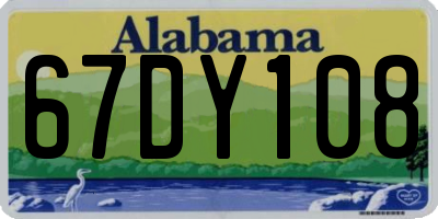 AL license plate 67DY108