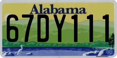 AL license plate 67DY111