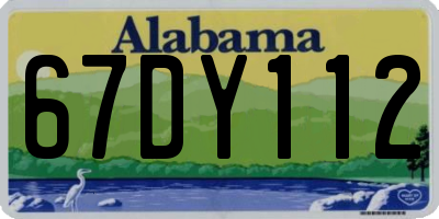 AL license plate 67DY112