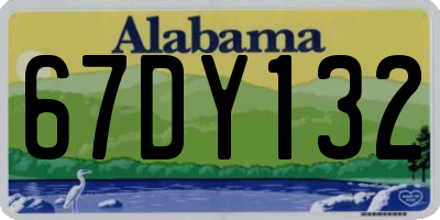 AL license plate 67DY132