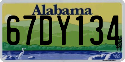 AL license plate 67DY134