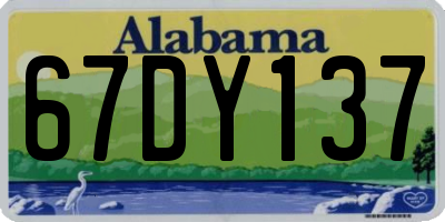 AL license plate 67DY137