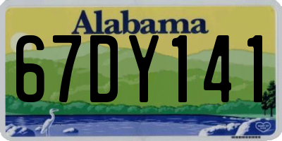 AL license plate 67DY141