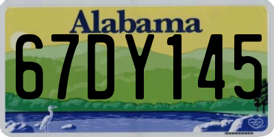 AL license plate 67DY145