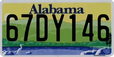 AL license plate 67DY146