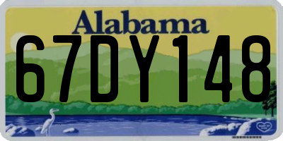 AL license plate 67DY148