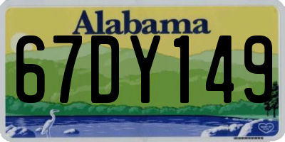 AL license plate 67DY149