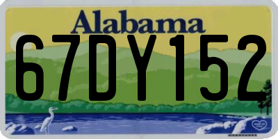 AL license plate 67DY152