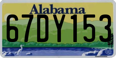 AL license plate 67DY153