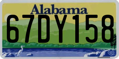 AL license plate 67DY158