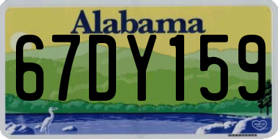 AL license plate 67DY159