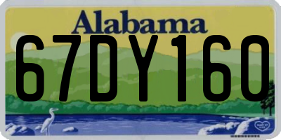 AL license plate 67DY160