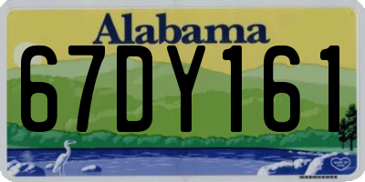 AL license plate 67DY161