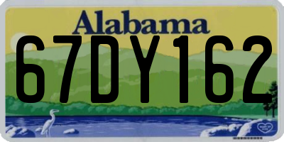 AL license plate 67DY162