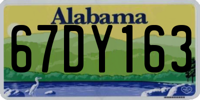 AL license plate 67DY163