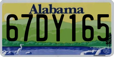 AL license plate 67DY165