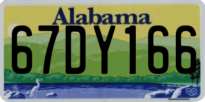 AL license plate 67DY166