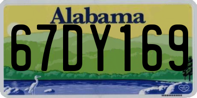 AL license plate 67DY169