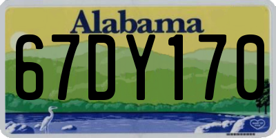 AL license plate 67DY170