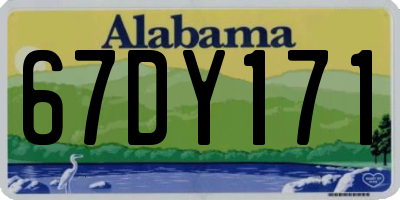 AL license plate 67DY171