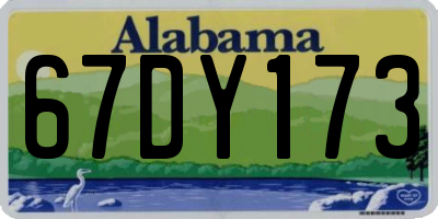 AL license plate 67DY173