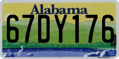 AL license plate 67DY176