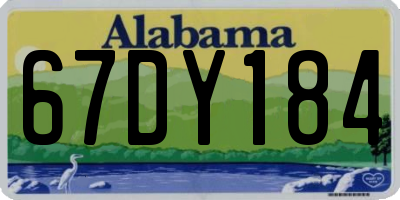 AL license plate 67DY184