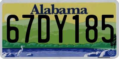 AL license plate 67DY185