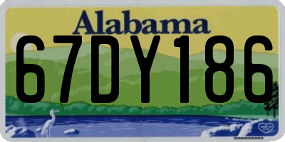 AL license plate 67DY186