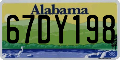 AL license plate 67DY198