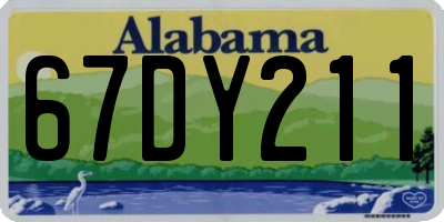 AL license plate 67DY211