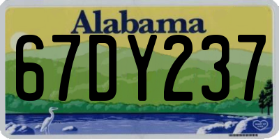 AL license plate 67DY237