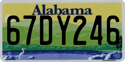 AL license plate 67DY246