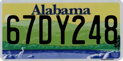 AL license plate 67DY248