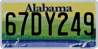 AL license plate 67DY249