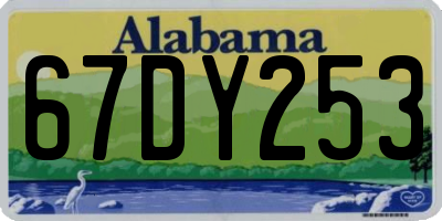 AL license plate 67DY253