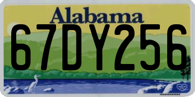 AL license plate 67DY256