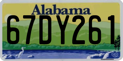 AL license plate 67DY261