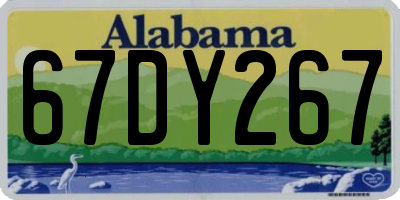 AL license plate 67DY267